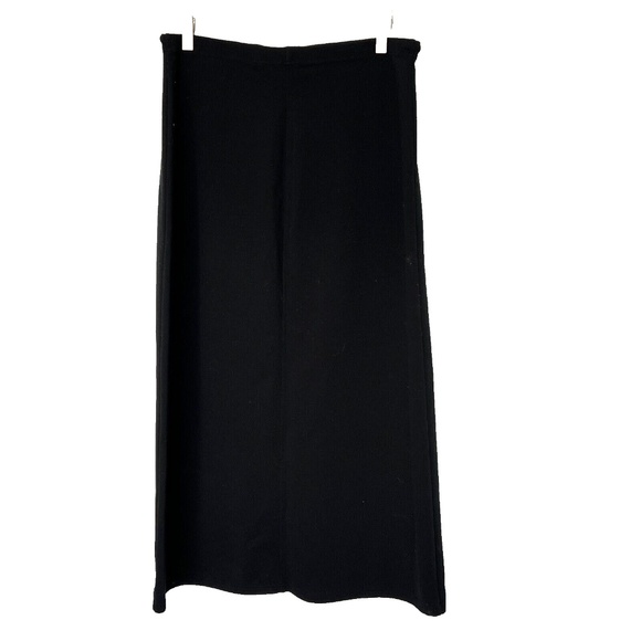 NY&CO Maxi Skirt Black Size L Pull On Elastic Waist Pencil Stretch New York & Co - Picture 1 of 5